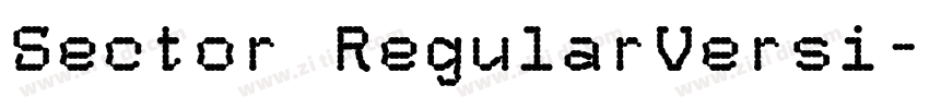Sector RegularVersi字体转换 Sector RegularVersi字体转换